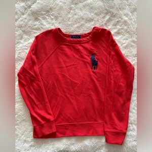 Kids' Polo‎ Ralph Lauren Large Logo Crewneck Sweatshirt Size 7